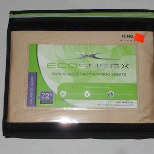 ECOSHEEX by SHEEX size King color Honey 4pc set